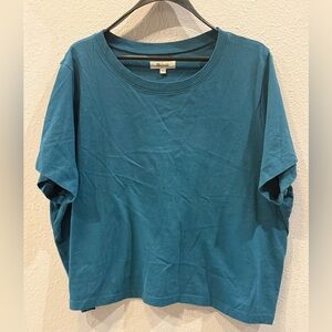 Madewell Deep Teal Knit Top XXL